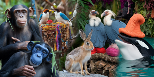 Chimps with earrings and whales in hats? Discover the wild fashion world you never knew existed!