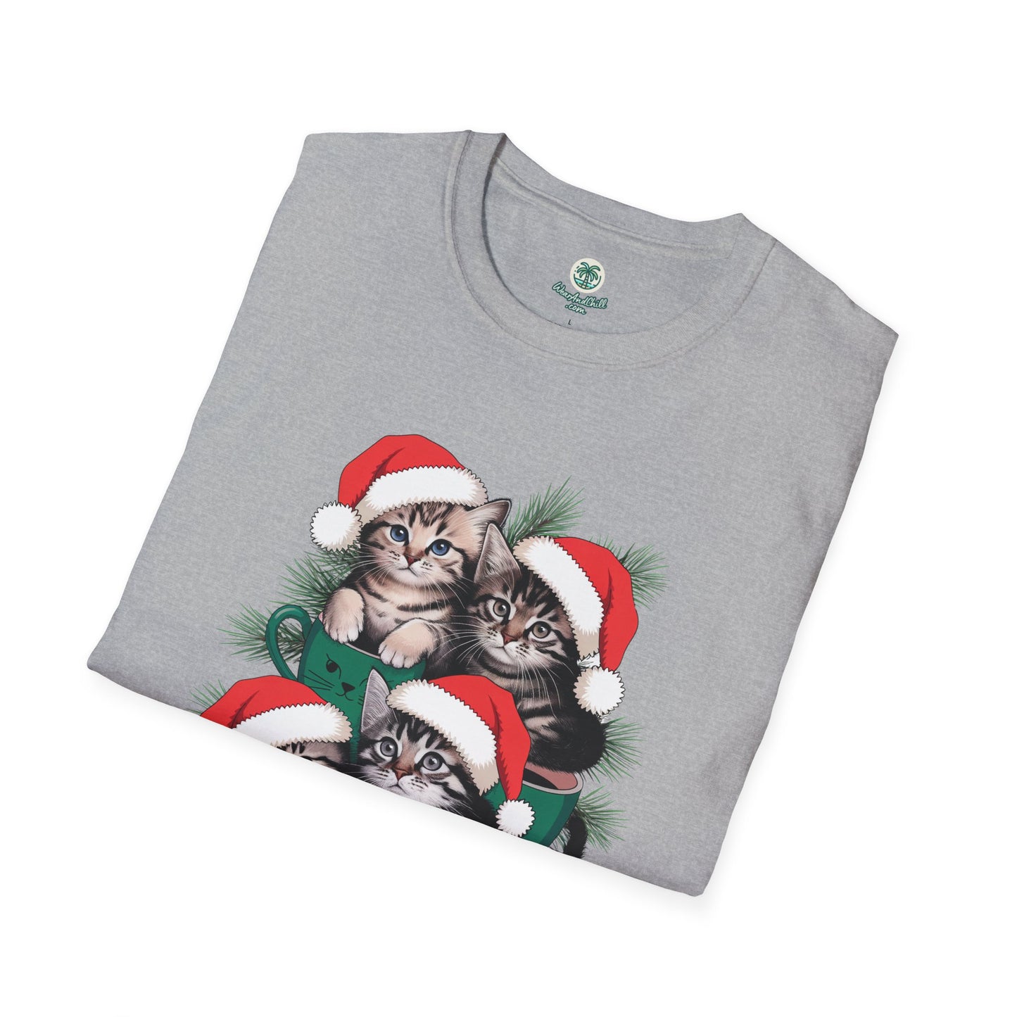 Cozy kittens with festive mugs