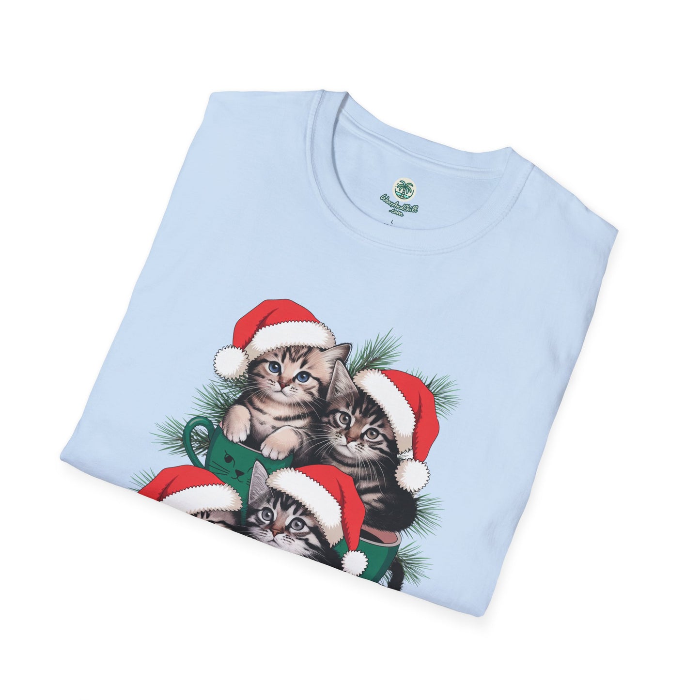 Cozy kittens with festive mugs