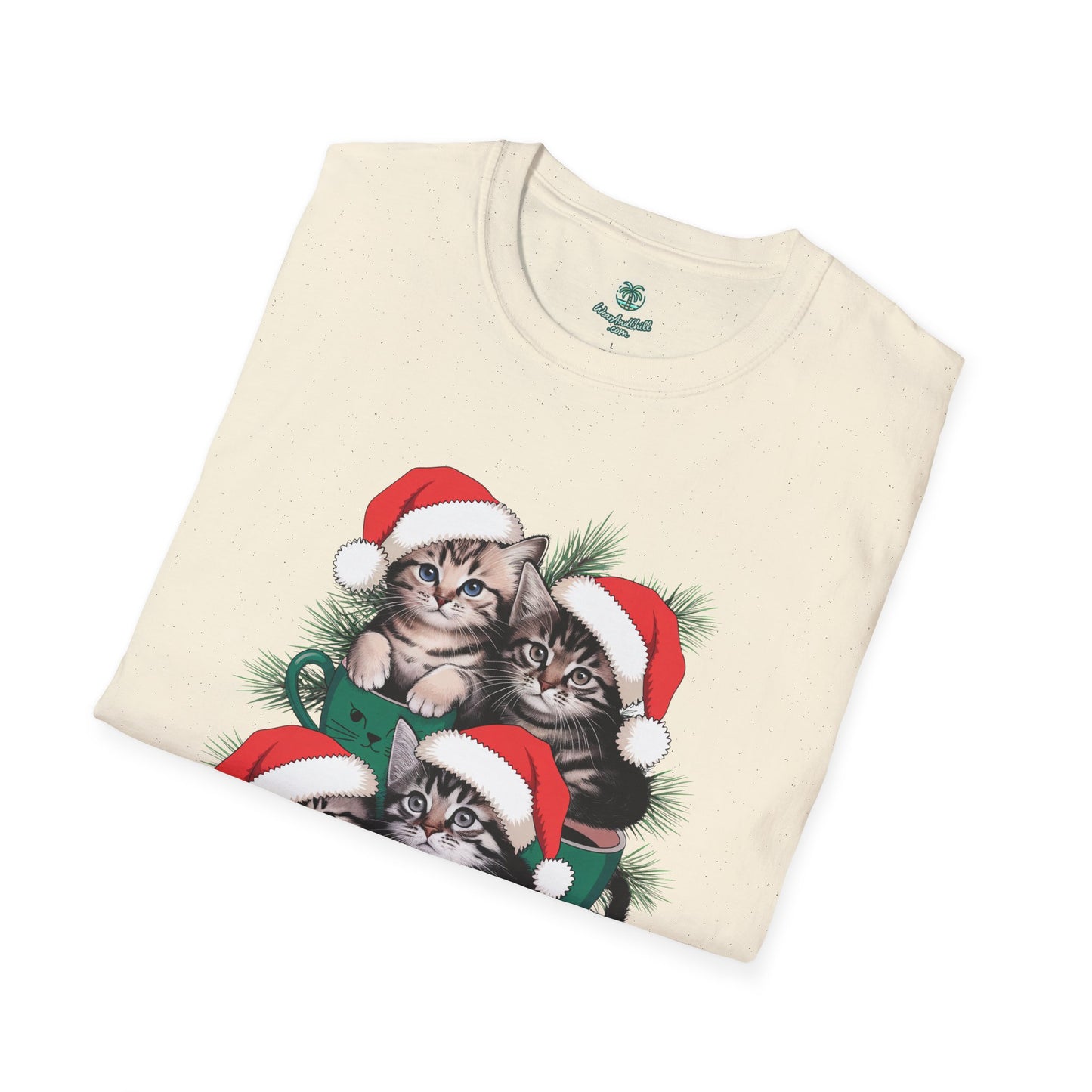 Cozy kittens with festive mugs