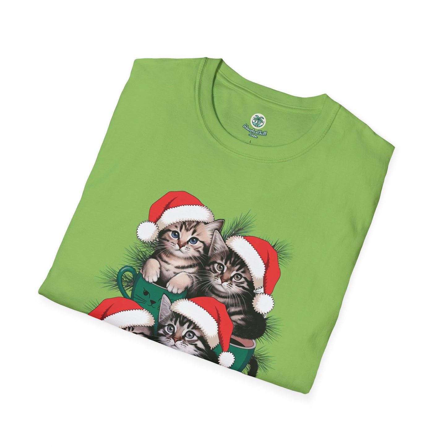 Cozy kittens with festive mugs