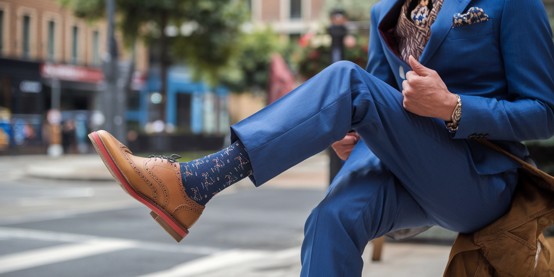 Break Fashion Rules with Style: How Brown Shoes and Blue Suits Are Stealing the Spotlight!