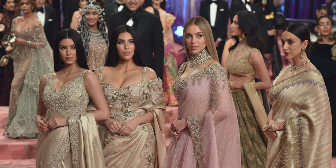 Hollywood Goes Bollywood: Kardashians & J.Lo Rock Indian Couture at Glitzy 2024 Celebrations!