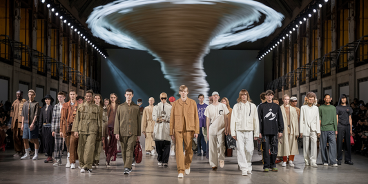 Fashion Tornado in Paris: Colm Dillane Unleashes Spectacular Style Storm at Kidsuper Show!