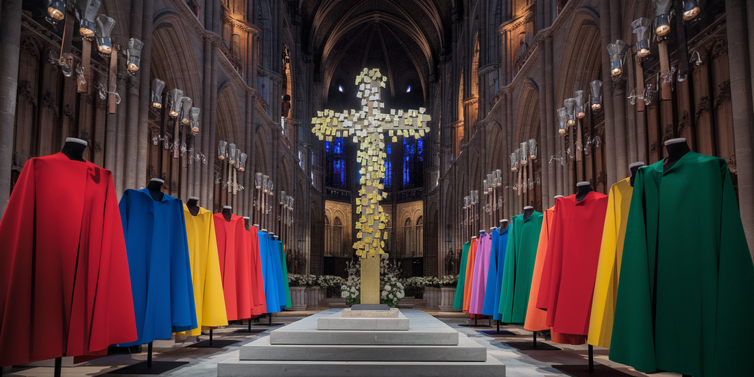 Notre Dame Reborn: Pop-Art Fashion Takes Center Stage in Historic Cathedral's Grand Reopening!