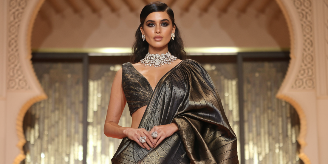 Isha Ambani Stuns in Banarasi Saree Gown, Steals the Show at Marrakesh Fashion Gala!