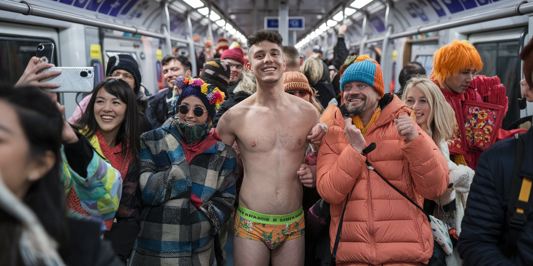 London's No Trousers Tube Ride: Daring Commuters Undressed and Unbothered on the Underground!